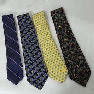Lot Of 4 Ties MK, Vineyard Vines,Givenchy, …